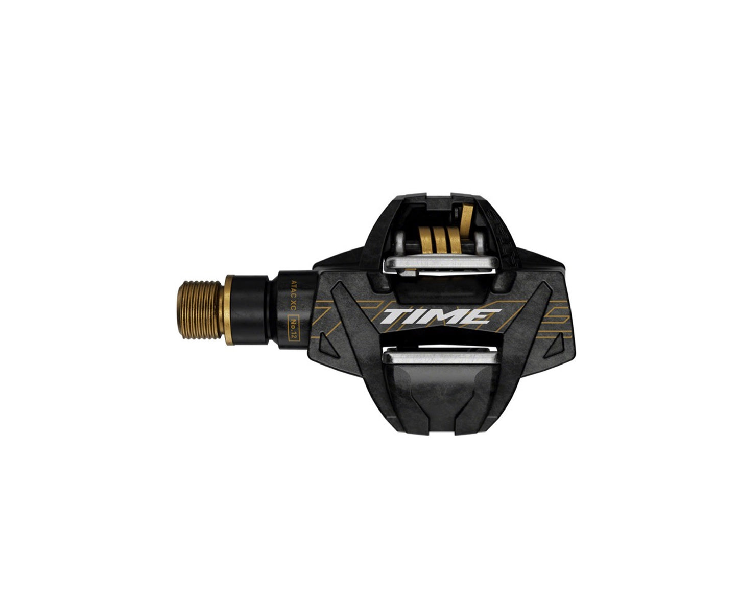 Time ATAC XC 12 Pedals - Dual Sided Clipless, Carbon, 9/16", Carbon/Gold, B1