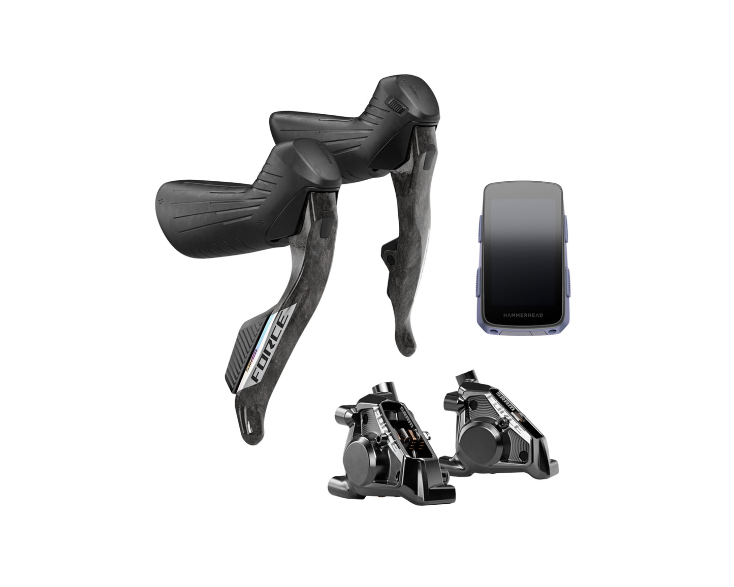 SRAM Force AXS Upgrade Kit (Hammerhead Karoo Force color edition, Left Right Shift/Hyd ED with Flatmount calipers)