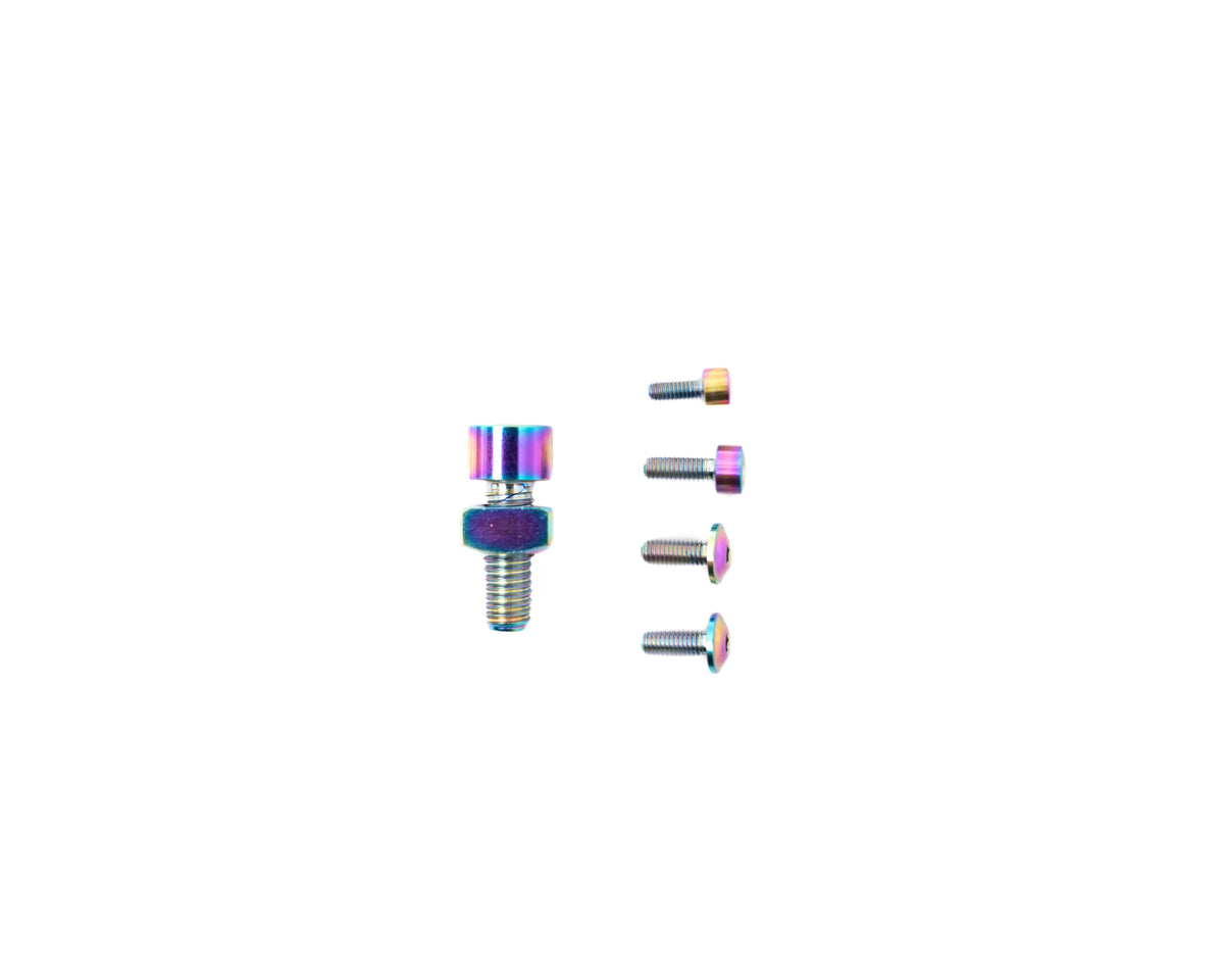 Better Bolts Fox Fork Kit Grip2 Gripx2 - Rainbow Oil Slick