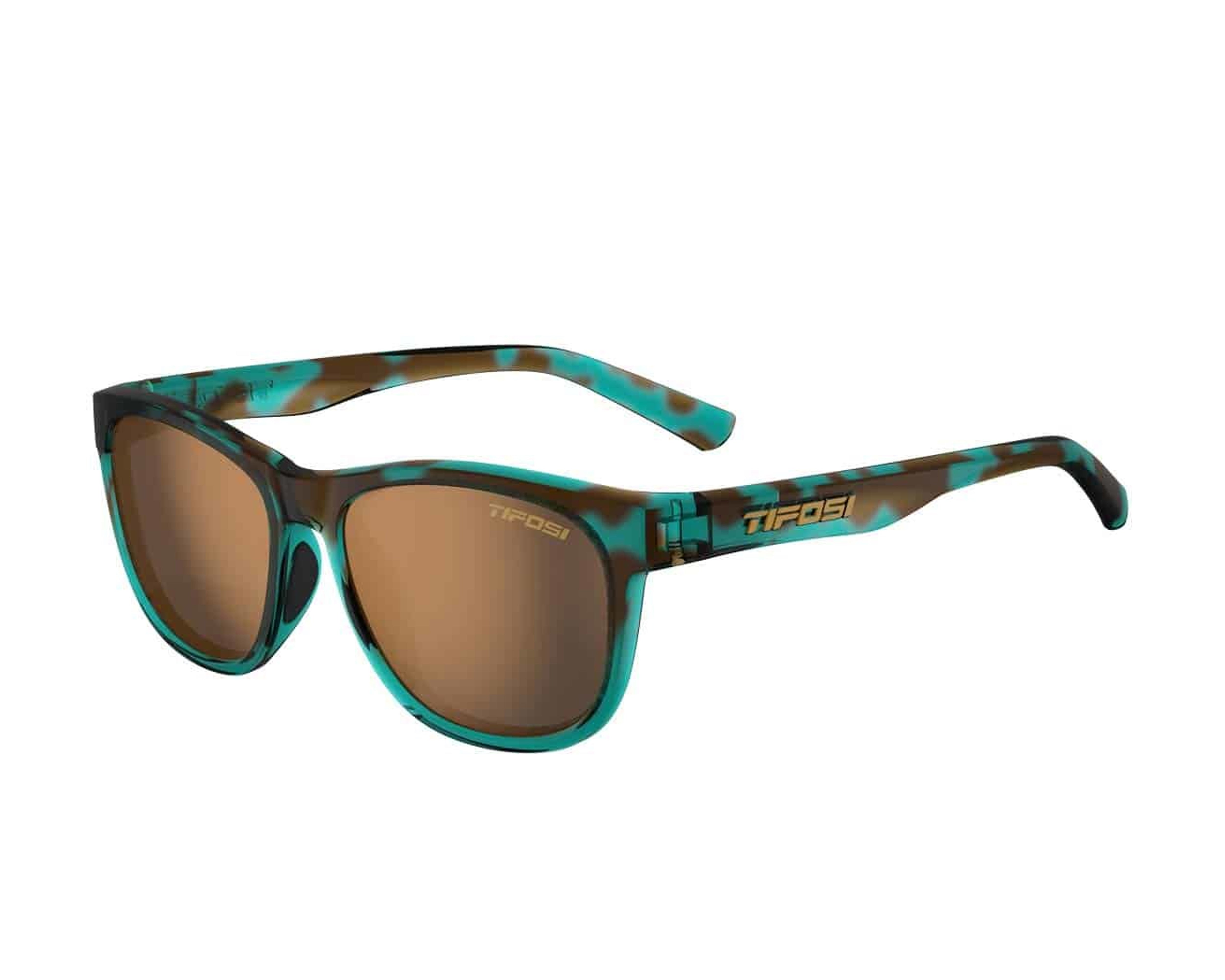 NWT Tifosi  Blue Confetti Frame - Polarized Brown Tint Swank Sunglasses Tifosi Optics Swank Blue Confetti Polarized Sunglasses  main image 2