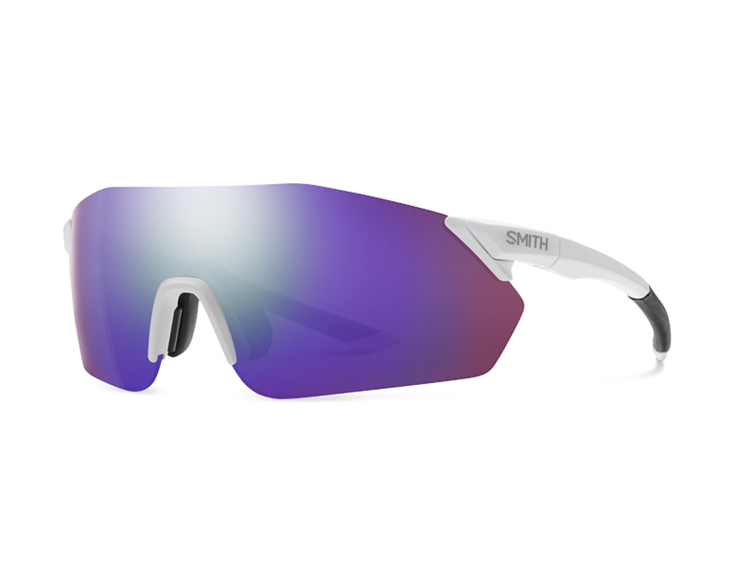 Smith Reverb Matte White + ChromaPop Violet Mirror Lens