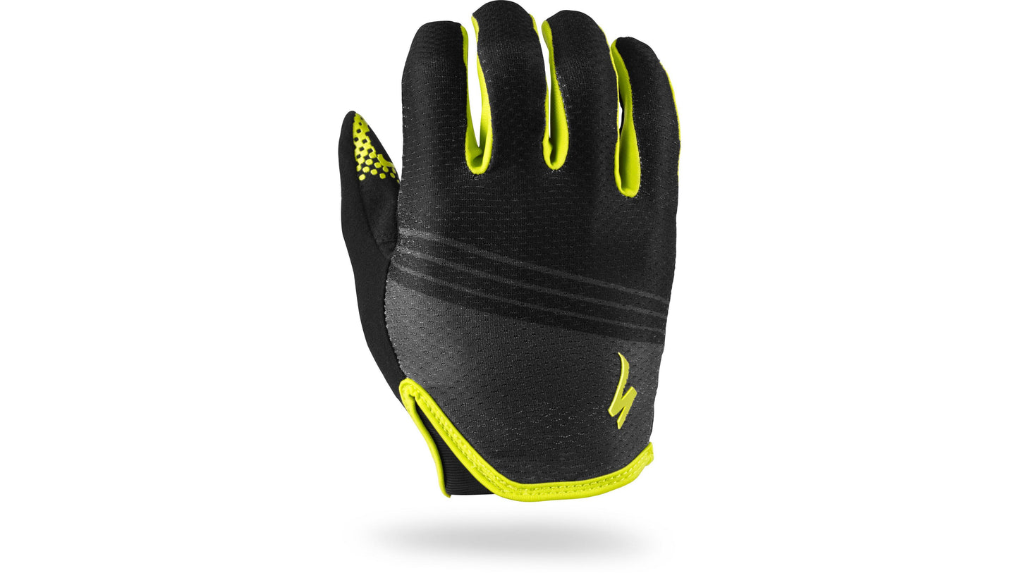 Specialized Men's Body Geometry Grail Long Finger Gloves - Black / Hyper Green XL