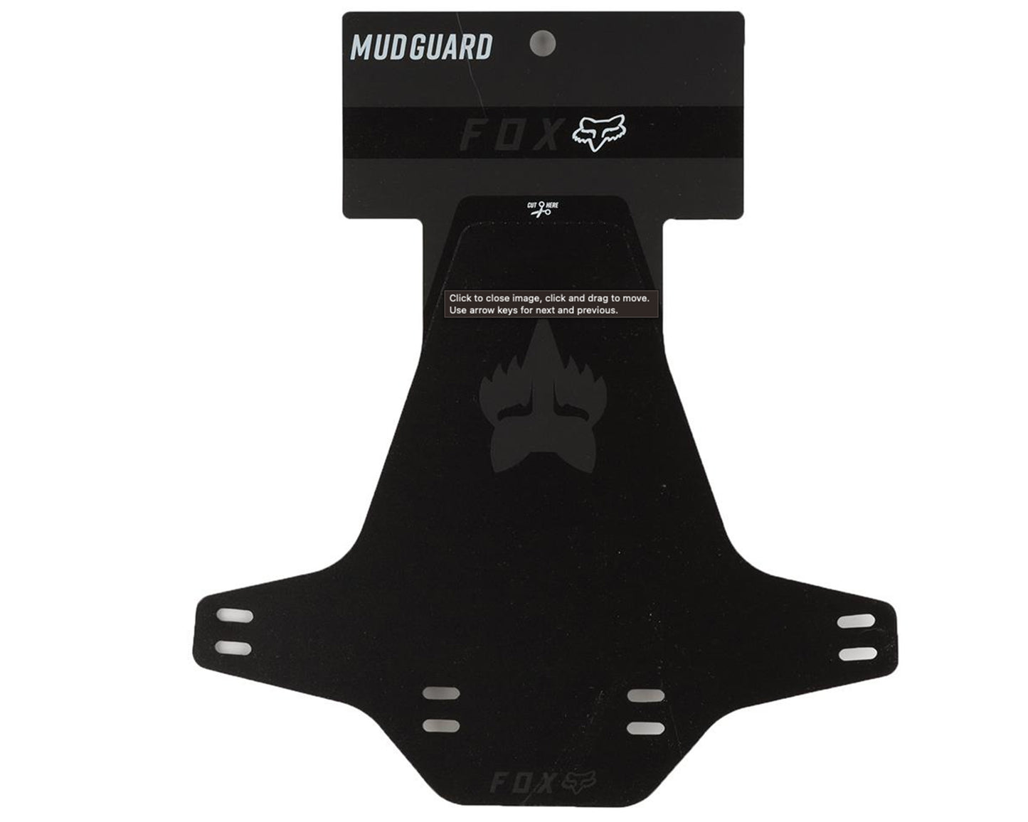 Fox Racing Mud Guard - Black/Black OS