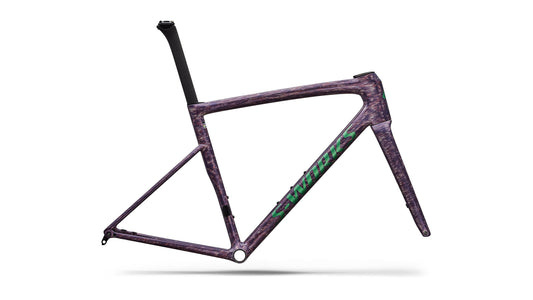 2026 Specialized S-Works Tarmac SL8 Frameset - FACT 12r Carbon - Gloss Dolomite Metallic / Directional Brush / Oasis Tint Over Liquid Metal