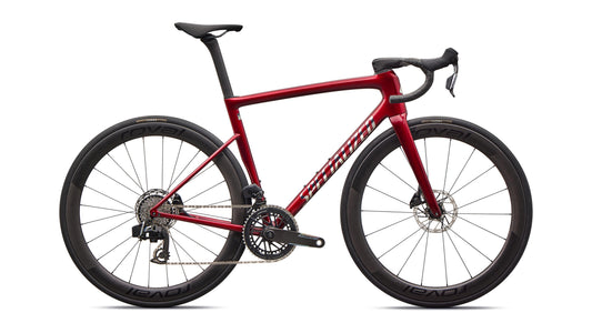 2026 Specialized Tarmac SL8 Pro - SRAM Force AXS - Gloss Red Sky / Chrome