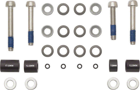 POST SPACER SET - 20 S (FRONT 180/REAR 160), INCLUDES STAINLESS CALIPER MOUNTING BOLTS (CPS & STANDARD)