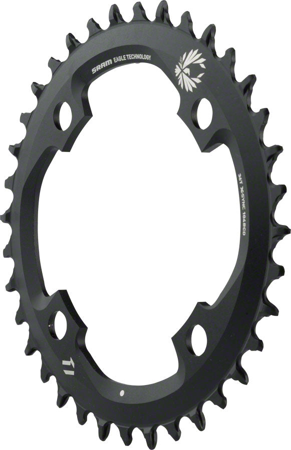 Sram Chain Ring X-SYNC 2 104 BCD CNC Aluminum Eagle Black