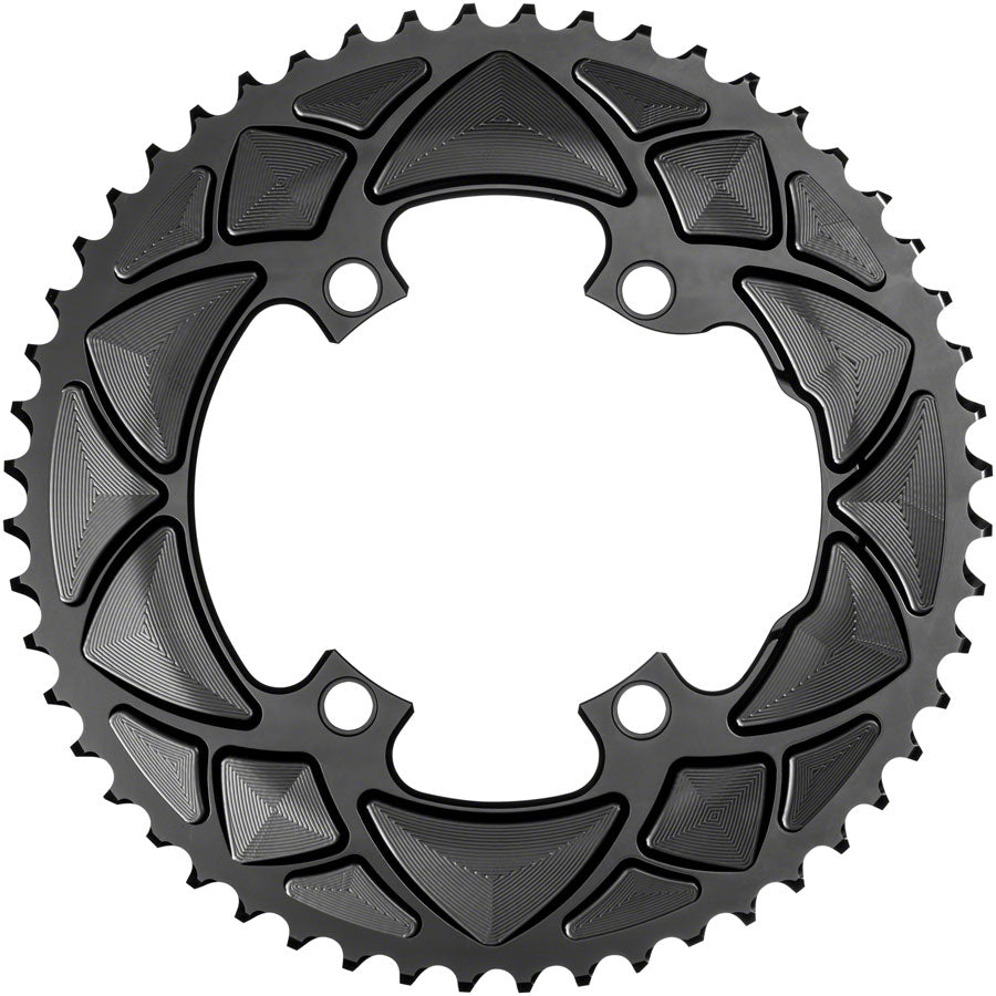 absoluteBLACK Premium Round 110 BCD 4-Bolt Road Chainring for Shimano M9100/8000