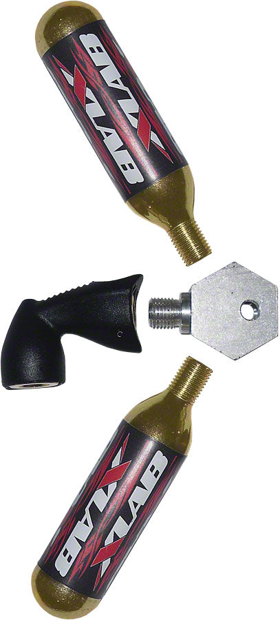 XLAB SONIC-NUT CO2 HOLDER FOR CAGE CARRIER: SILVER