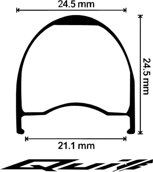 Velocity Quill Rim 28H 700C Msw Blk - Black