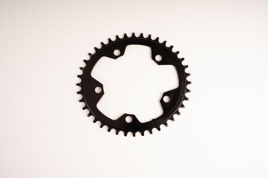 Wolf Tooth Elliptical 110 Bcd Chainring 40T 110 Bcd 5 Bolt Drop Stop Black - Black