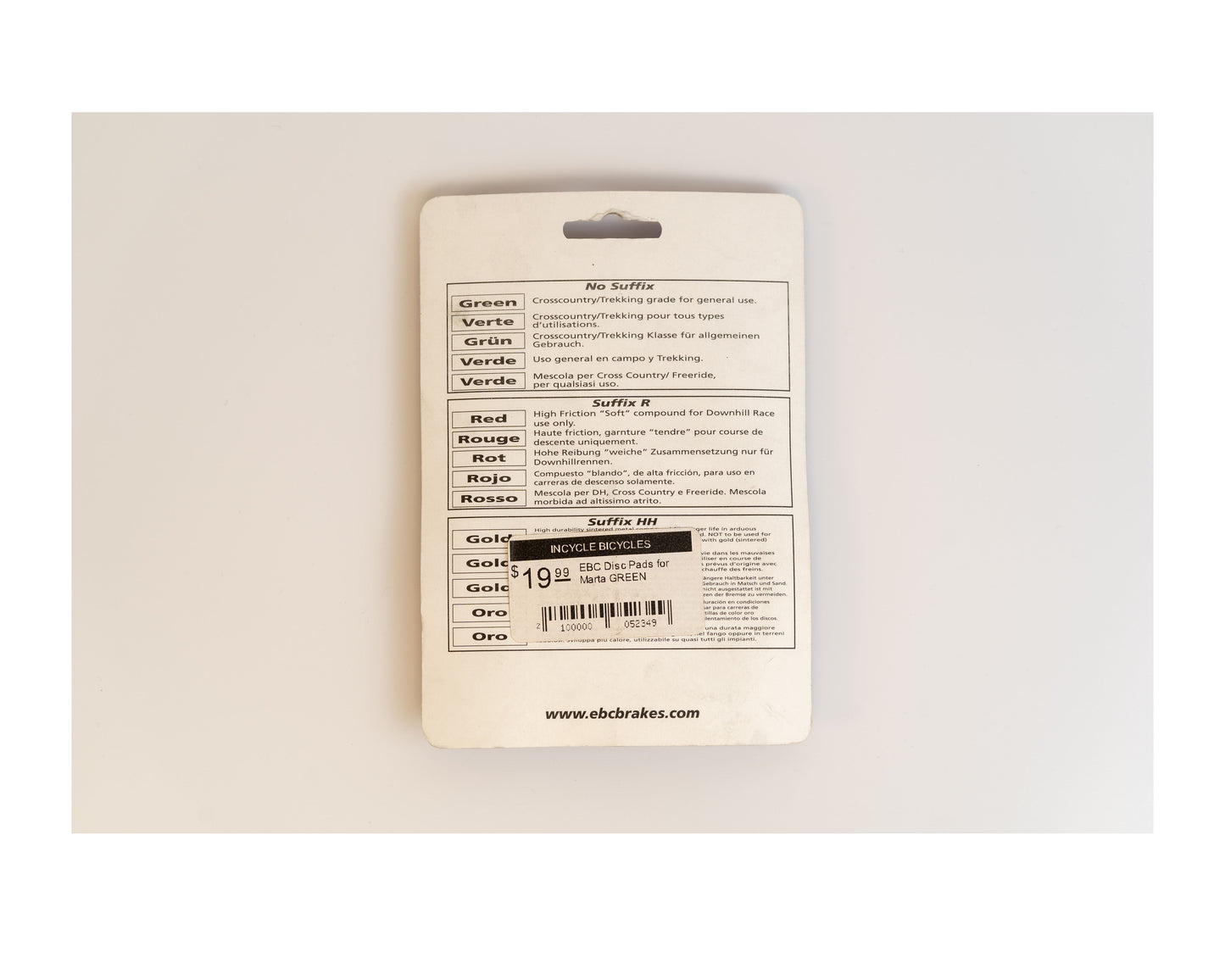 EBC Disc Pads For Marta GREEN