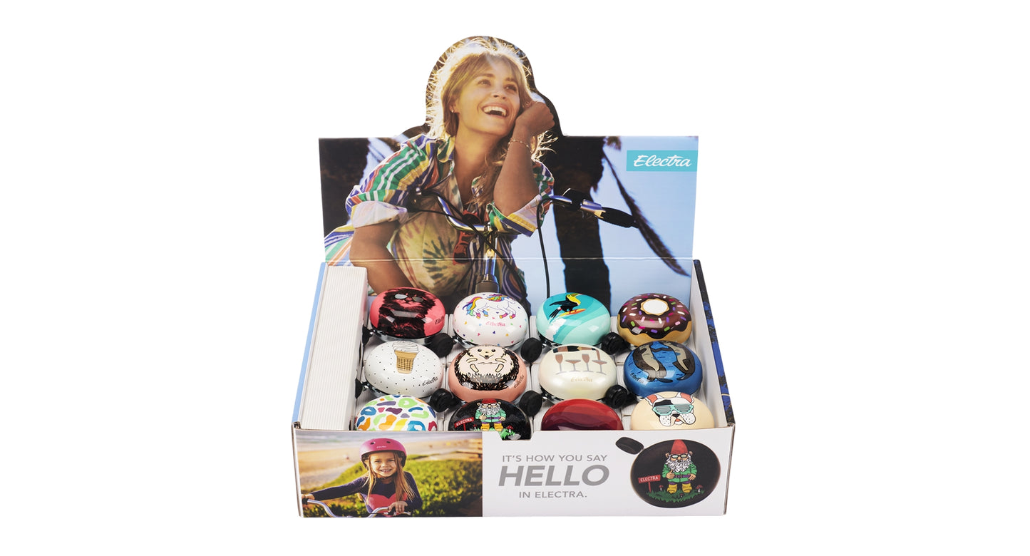 Electra Bell Graphic Domed Ringer 12/Box 2.2