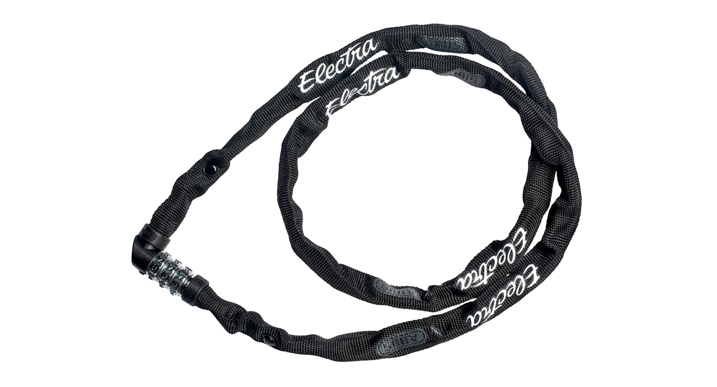 Electra Lock ABUS Chain Combo Lock Steel 110cm Black