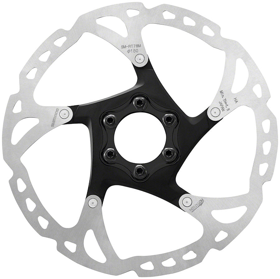 SHIMANO SM-RT76 ディスクブレーキローター 180mm シマノ DEORE SM-RT76 ディスクブレーキローター 160 ミリメートル 180