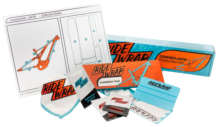 RideWrap Covered Dual Suspension eMTB Frame Protection Kit