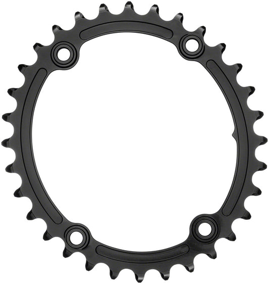 Absoluteblack Premium Sub Compact Oval 110 Bcd 4 Bolt Road Chainring - Black