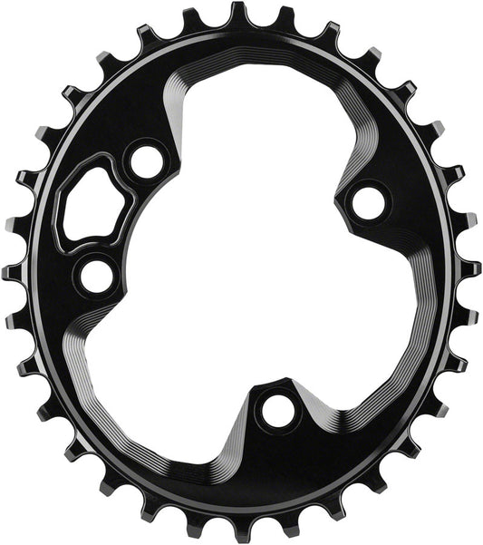 Absoluteblack Oval 76 Bcd Chainring For Rotor - Black