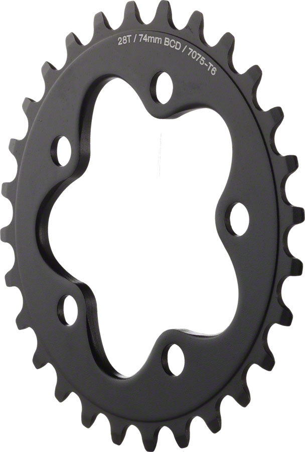 DIMENSION 28T X 74MM INNER CHAINRING BLACK