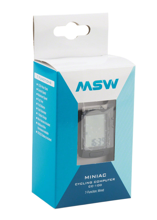 MSW Miniac Wired Bike Computer (CC-100)
