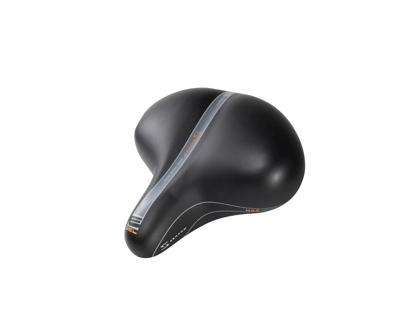 Serfas E-Gel Cruiser Saddle w/Elastomers Vinyl