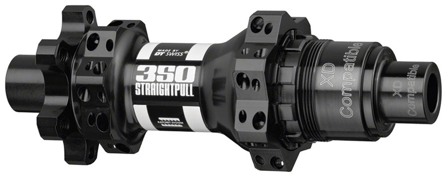 DT Swiss 350 Rear Hub - 12 x 142mm, 6-Bolt, XD, Black, 28H, Straight Pull, 18pt