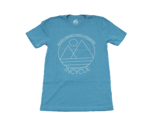 Incycle Rider Owned SS Tee Teal Grn/Blu
