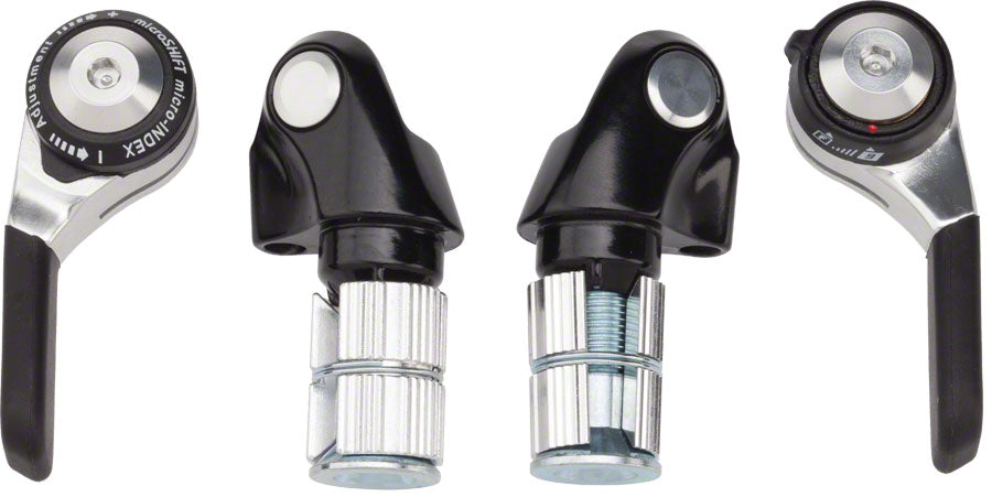 microshift gears MicroShift Bar End Double/Triple 9 Speed Shift Levers