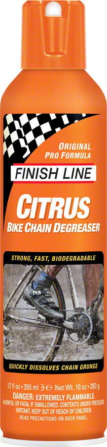 Finish Line Citrus Bike Degreaser 12oz Aerosol – Incycle Bicycles