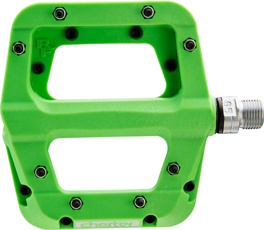 RACE FACE CHESTER COMPOSITE PLATFORM PEDAL: 9/16'' GREEN