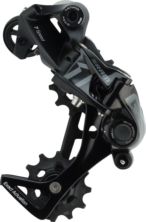 SRAM GX DH 7-Speed Medium Cage Rear Derailleur, X-Actuation, Black
