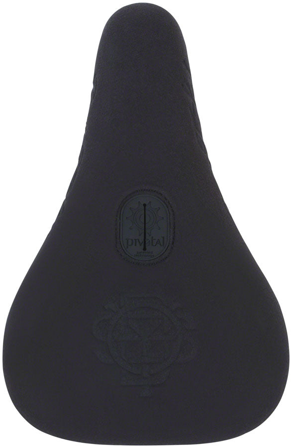 Odyssey Monogram Faux-Suede Fat Capital Pivotal Saddle Blk