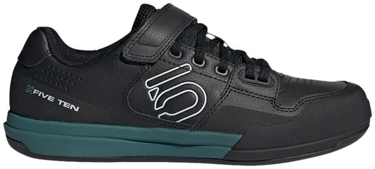 Five Ten Hellcat Clipless Shoe - Women's, Core Black / Crystal White / Hazy Emerald