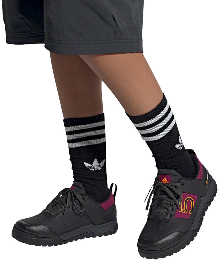 Five Ten Impact Pro Flat Shoe - Women's, Core Black / Signal Orange / Power Berry