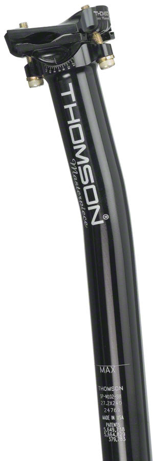 THOMSON MASTERPIECE SETBACK SEATPOST: 27.2 X 330MM BLACK