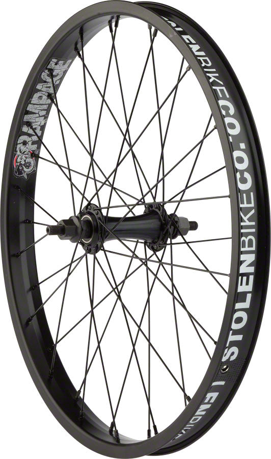 Stolen Rampage Front Wheel 20" 3/8x100mm Rim Brake Clincher Blk