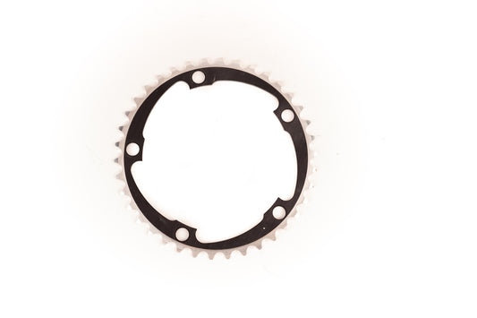 Origin8 Chainring Alloy 38T Blk Sil 1 - Black / Silver