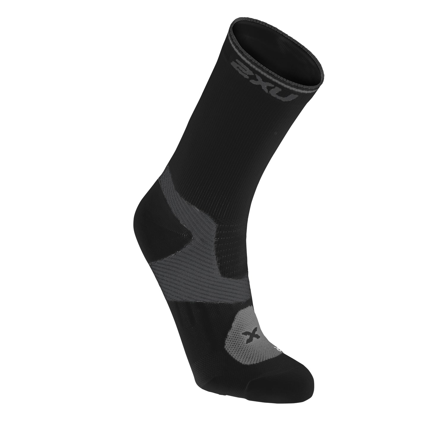 2XU Cycle Vectr Sock Blk/Dk Ti SM
