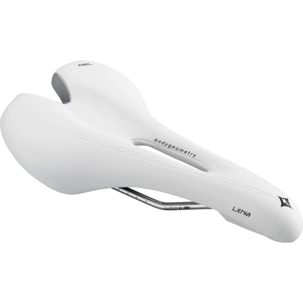 womens white bicycle saddles Specialized Lithia Comp Gel Saddle Women White 168mm