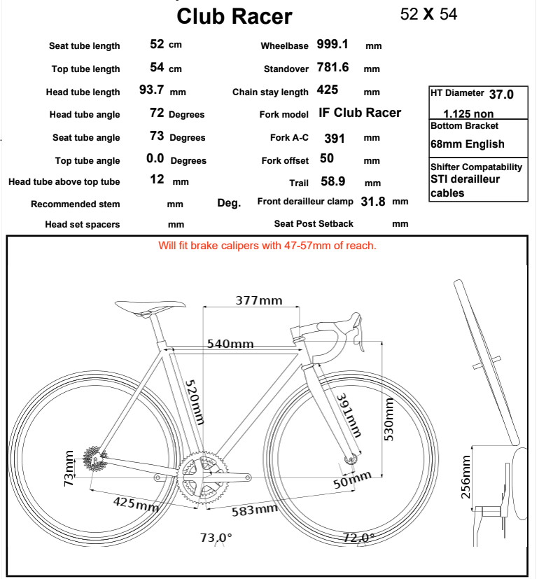 2017 Independent Fabrication Steel Club Racer Frame Plat 52