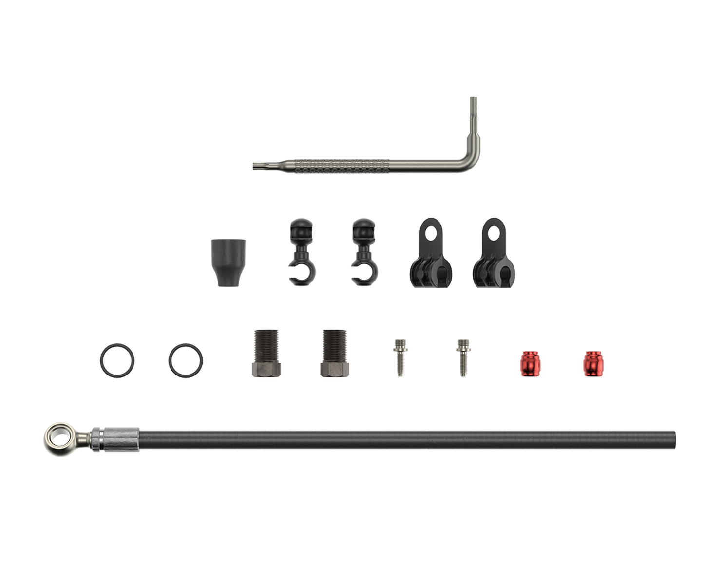 SRAM DISC BRAKE HOSE KIT - SILVER BANJO, 2000MM