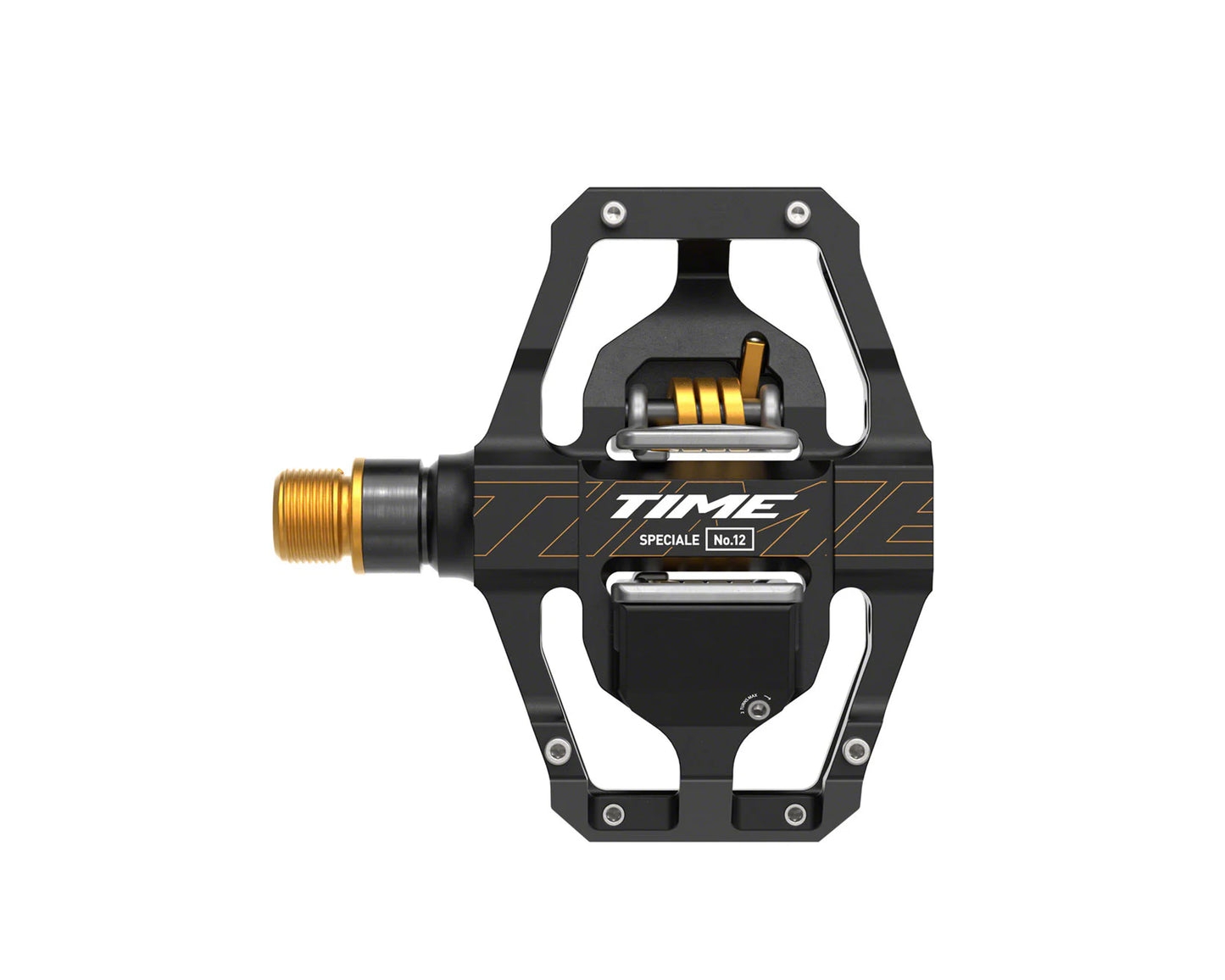 Time Speciale 12 Pedals - Dual Sided Clipless with Platform, Aluminum, 9/16", Black/Gold, Large, B1