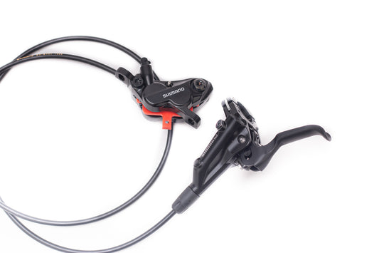 Shimano Bl Mt501 Left Lever Disc Brake Assembled Set Br Mt520Front Caliper Hose Blk W Opkge - Black