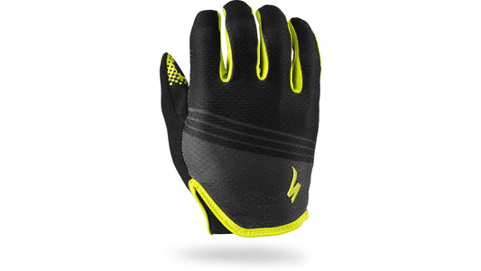Specialized Men's Body Geometry Grail Long Finger Gloves - Black / Hyper Green XL