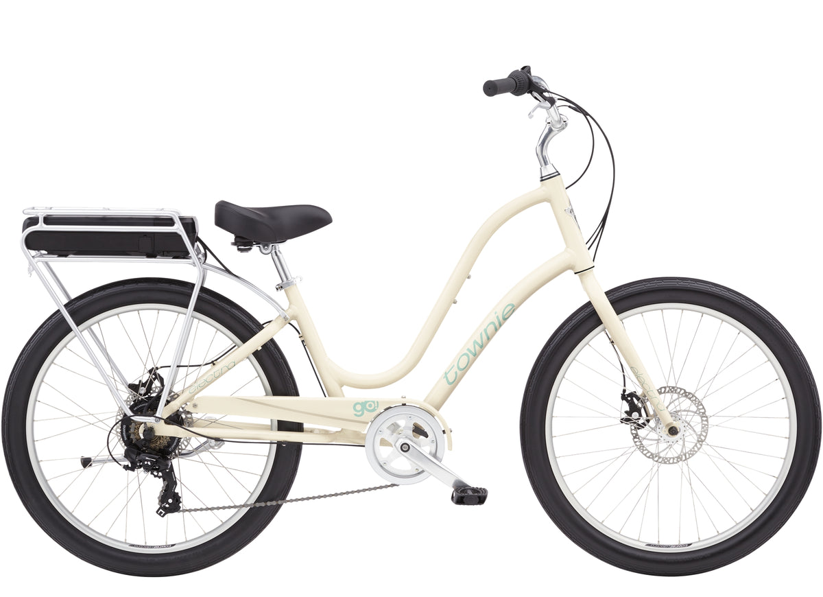 townie electric bicycle Electra Go! 7D Step Thru M – Incycle Bicycles Target Valentines Jansport Tote Its stylish style:[10th Gen TCR] Electroplated Silver Down Tube ×2 + Head Tube ×1 men school backpack