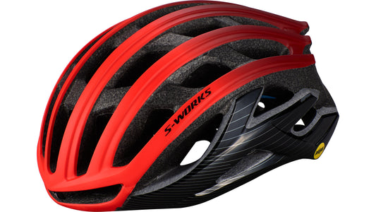 S-Works Prevail Ii Angi Mips Helmet Rocket Red/Crimson/Black S