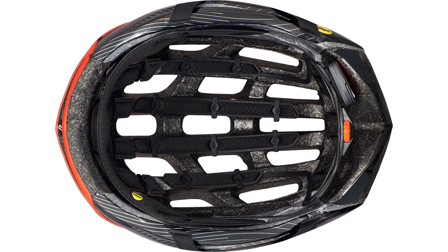 S-Works Prevail Ii Angi Mips Helmet Rocket Red/Crimson/Black M