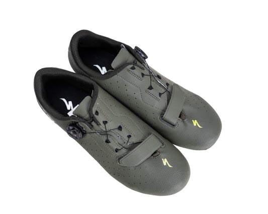 [Open Box ] Specialized Torch 1.0 Road Shoe - Oakgrn/Dkmos 45