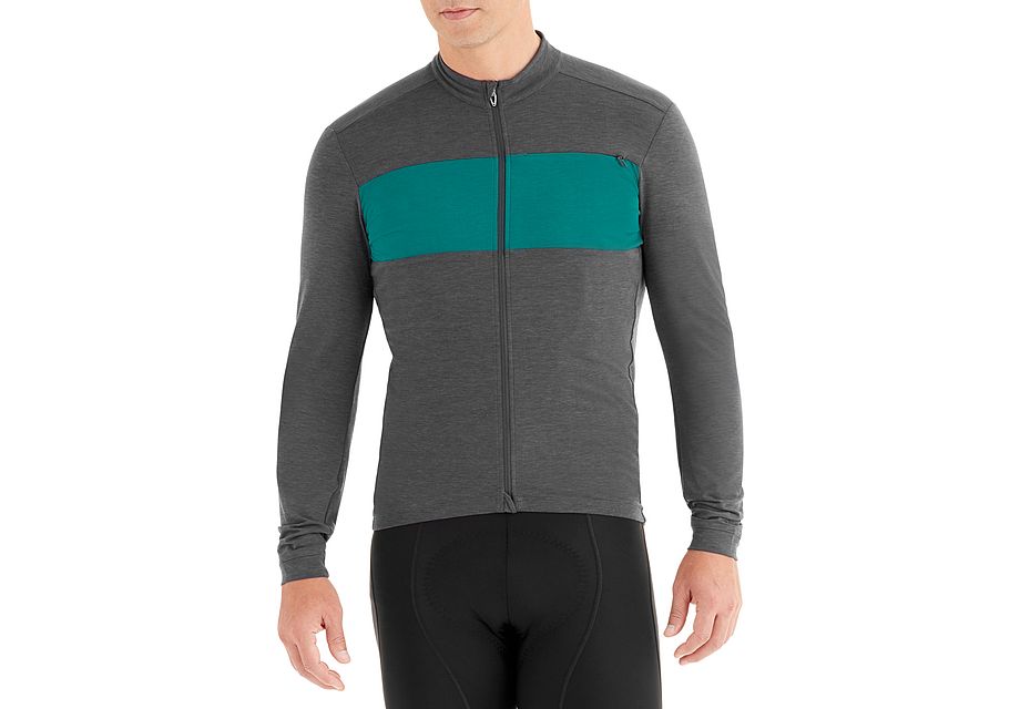Specialized Rbx Drirelease Merino Jersey Ls Jersey Carbon/Deep Turquoise