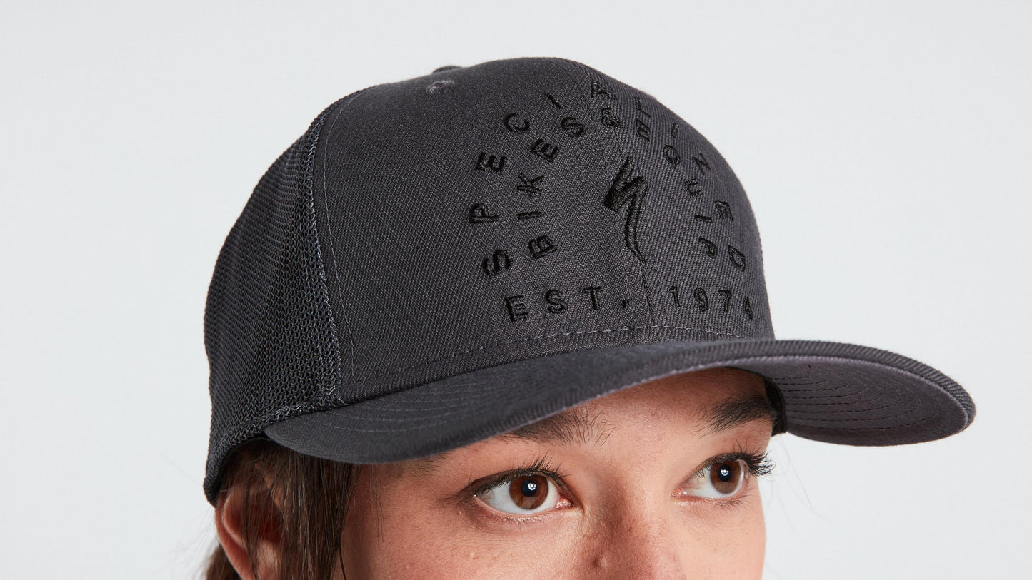 Specialized New Era Stoke Trucker Hat - Charcoal One Size